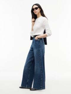 Medium Wash High-Rise Wide Leg Jean — Blue 3