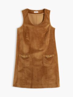 Stretch Corduroy Mini Shift Dress — Desert Khaki 5