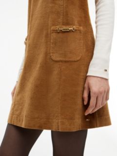 Stretch Corduroy Mini Shift Dress — Desert Khaki 2
