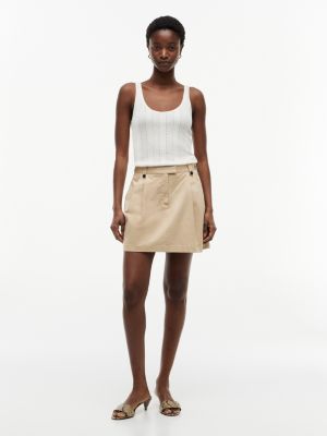 Tommy Hilfiger Pleated Stretch Chino Mini Skirt — фото 2