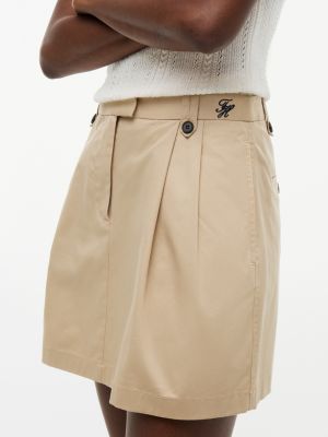 Tommy Hilfiger Pleated Stretch Chino Mini Skirt — фото 3