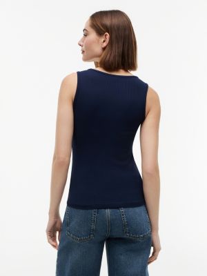 Женские топы Tommy Hilfiger Slim Fit Nautical Gold-Button Tank Top — фото 4