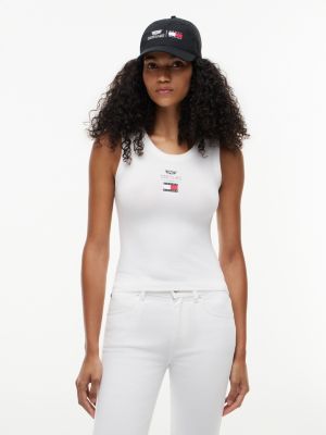 Tommy x Cadillac F1&reg; Team Tank Top, White