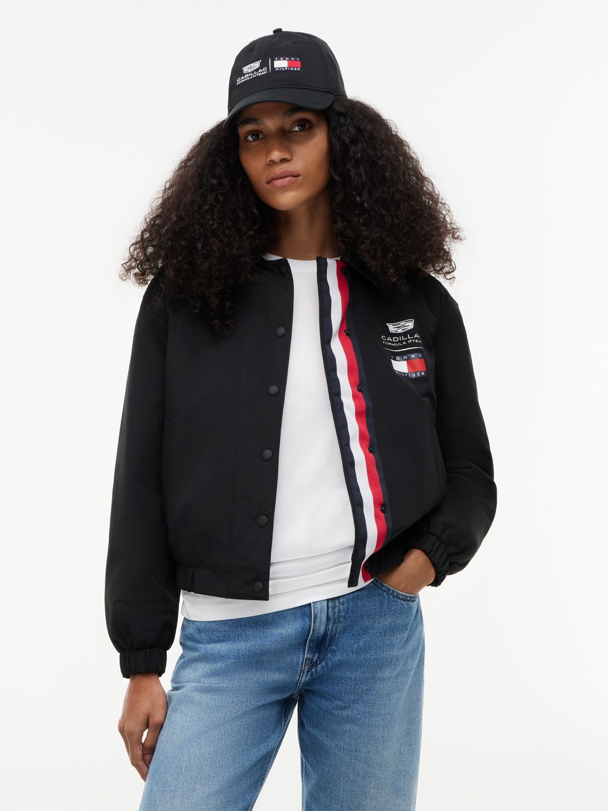 Tommy x Cadillac F1® Team Coach Jacket — Black
