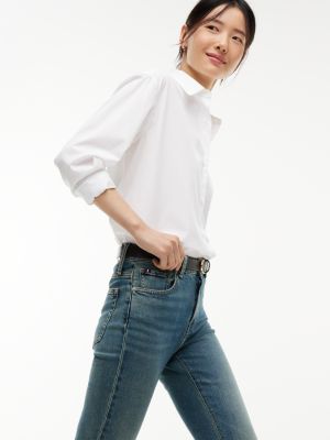 Женские джинсы Tommy Hilfiger Mid-Rise Stretch Bootcut Jean, цвет: Средняя варка — фото 5