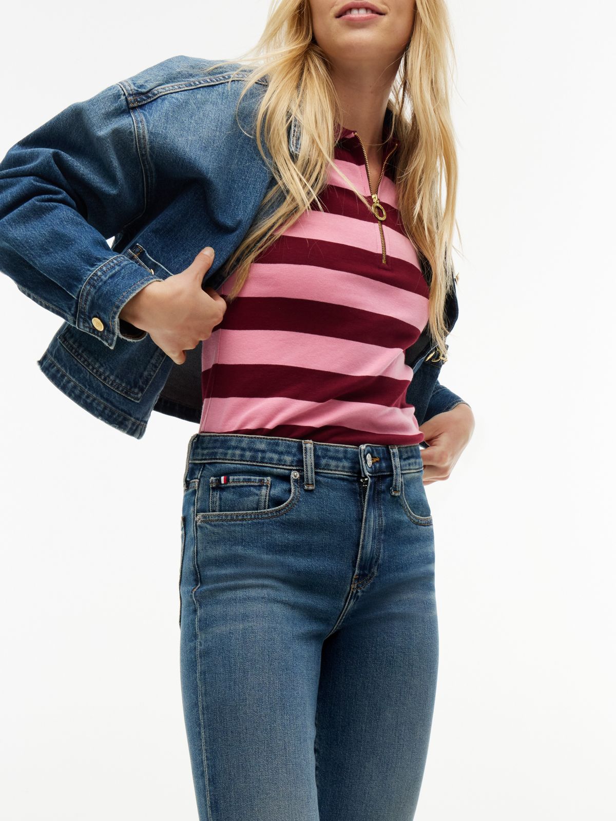 Mid-Rise Stretch Slim Jean — Ocean