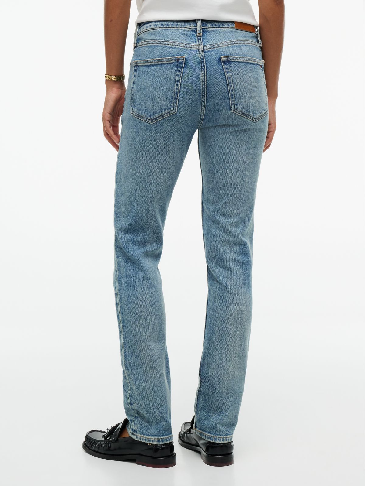 Mid-Rise Stretch Slim Jean — Mid Ocean