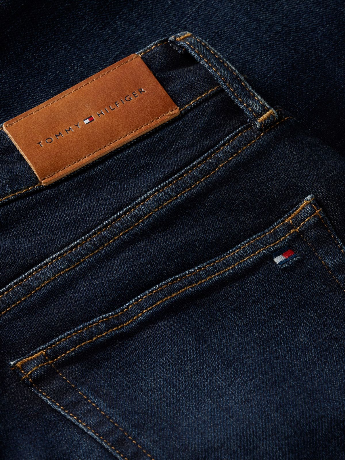 Mid-Rise Stretch Slim Jean — Deep Dark Ocean
