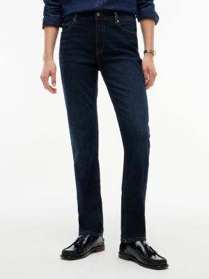 Mid-Rise Stretch Slim Jean, Deep Dark Ocean