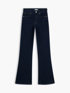 Mid-Rise Stretch Flared Jean — Deep Dark Wash 7