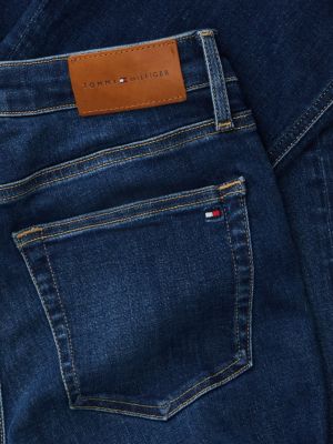 Женские джинсы Tommy Hilfiger Mid-Rise Stretch Flared Jean, цвет: Тёмная варка — фото 8