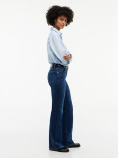 Mid-Rise Stretch Flared Jean — Dark Wash 3