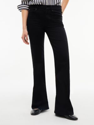 Mid-Rise Stretch Flared Jean, Stay Black