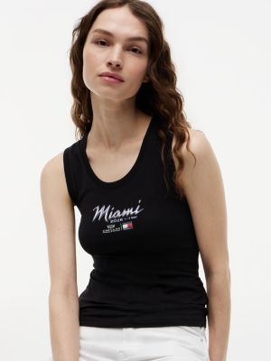 Женские топы Tommy Hilfiger Tommy x Cadillac F1® Team Miami Tank Top — фото 3