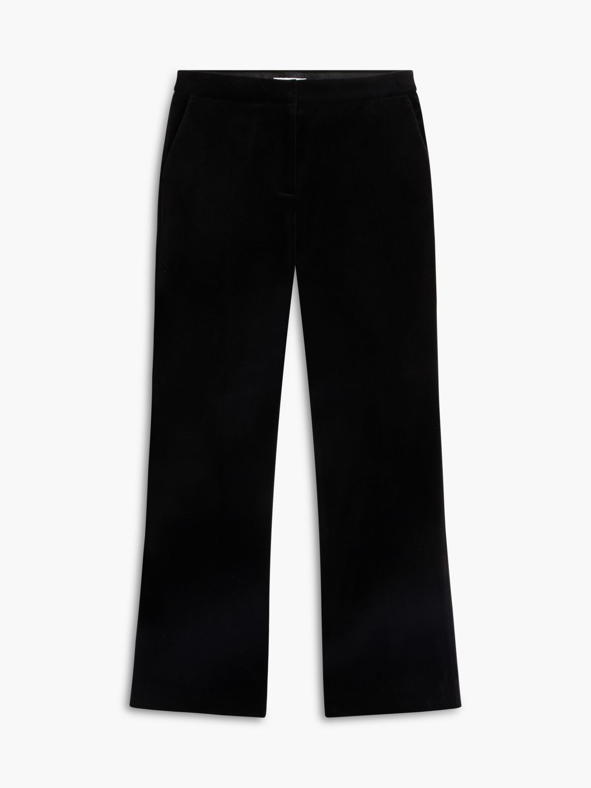 Velvet Slim Bootcut Pant — Black