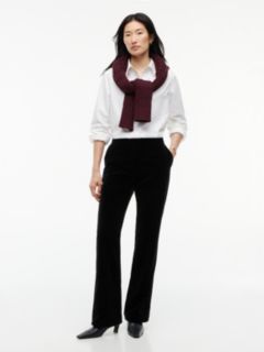 Velvet Slim Bootcut Pant — Black 2