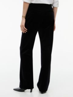 Velvet Slim Bootcut Pant — Black 4