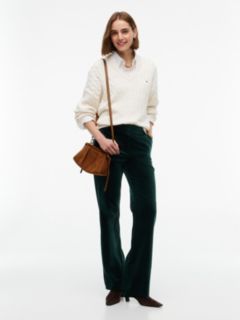 Velvet Slim Bootcut Pant — Deep Evergreen 2
