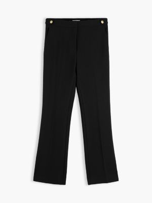 Женские брюки Tommy Hilfiger Slim Bootcut Ponte, цвет: Чёрный — фото 5