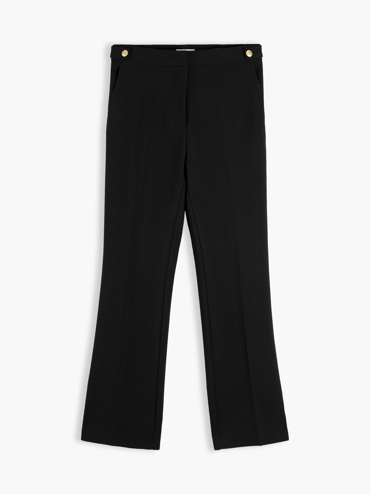 Slim Bootcut Ponte Pant — Black