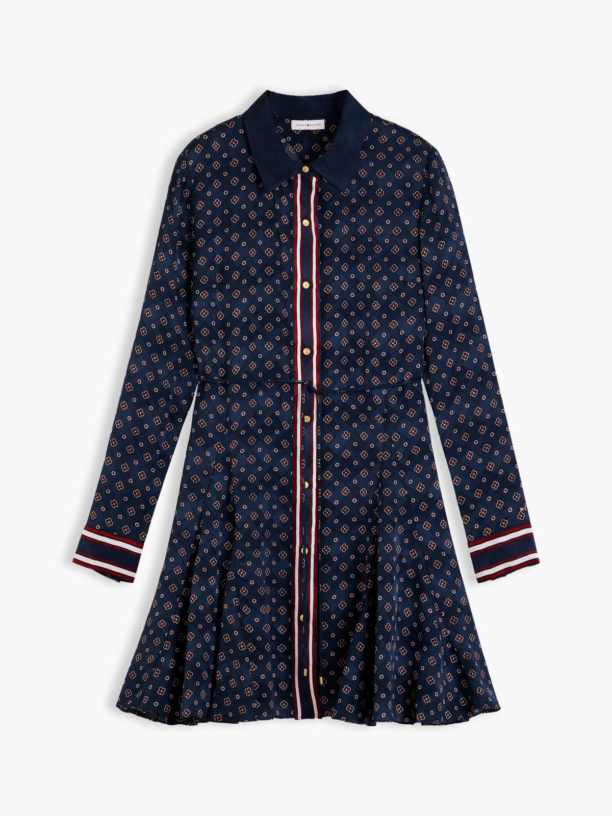 Foulard Mini Shirtdress — Foulard Blue