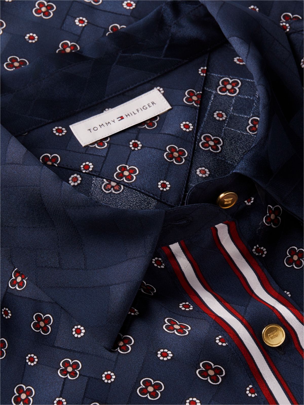 Foulard Mini Shirtdress — Foulard Blue