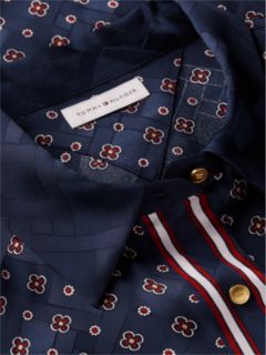Foulard Mini Shirtdress — Foulard Blue 6