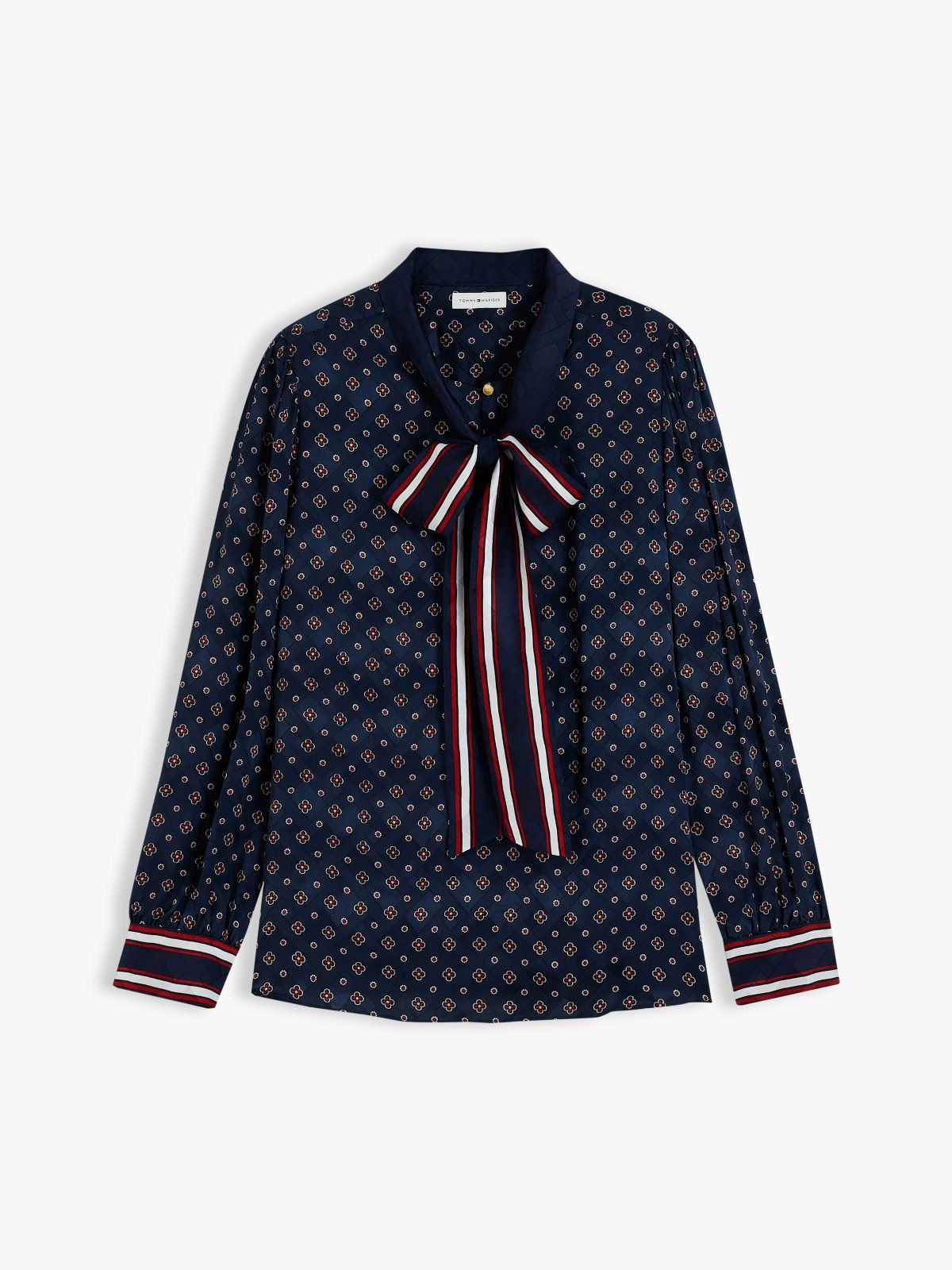 Foulard Bow Blouse — Foulard Navy