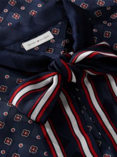 Foulard Bow Blouse — Foulard Navy 6