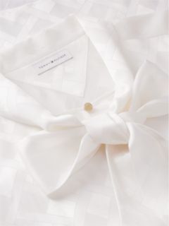 Foulard Bow Blouse — Ivory Silk 6