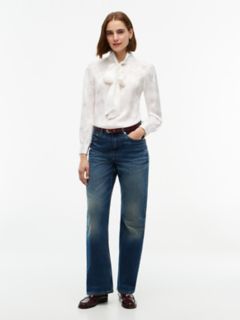 Foulard Bow Blouse — Ivory Silk 2