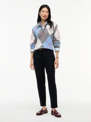 Женские брюки Tommy Hilfiger Stretch Gabardine Slim Straight, цвет: Чёрный — фото 2