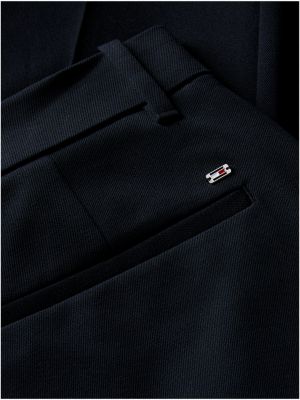 Женские брюки Tommy Hilfiger Stretch Gabardine Slim Straight, цвет: Чёрный — фото 6
