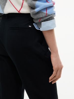 Женские брюки Tommy Hilfiger Stretch Gabardine Slim Straight, цвет: Чёрный — фото 3