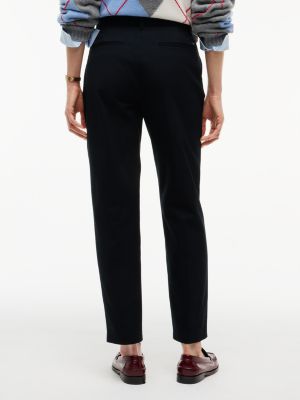 Женские брюки Tommy Hilfiger Stretch Gabardine Slim Straight, цвет: Чёрный — фото 4