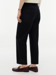 Stretch Gabardine Slim Straight Pant — Black 4