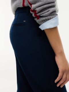 Stretch Gabardine Slim Straight Pant — Dark Blue 3