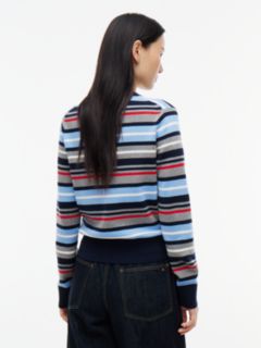 Lightweight Crewneck Sweater — Blue Stripe Multi 4