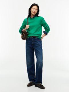 Lightweight Crewneck Sweater — Green 2