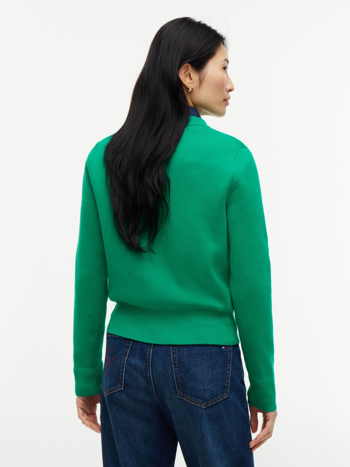Lightweight Crewneck Sweater — Green