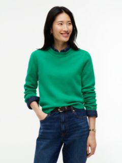 Lightweight Crewneck Sweater — Green 1