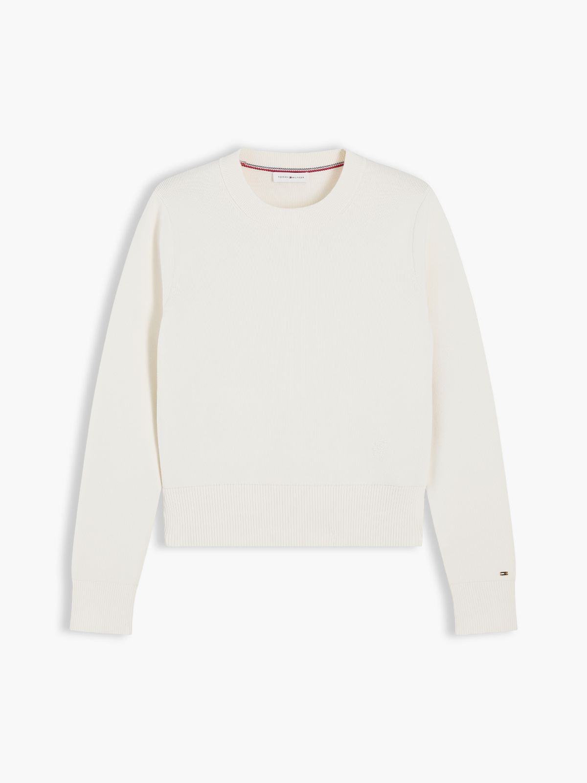 Lightweight Crewneck Sweater — Ivory Petal