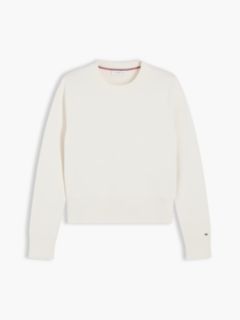 Lightweight Crewneck Sweater — Ivory Petal 6