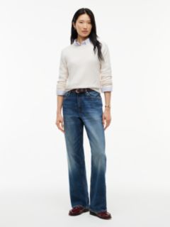 Lightweight Crewneck Sweater — Ivory Petal 2