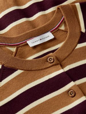 Женские кардиганы Tommy Hilfiger Slim Fit Striped Crewneck Cardigan — фото 6