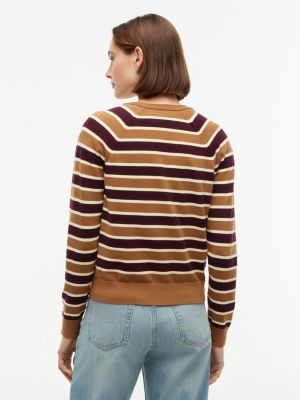 Женские кардиганы Tommy Hilfiger Slim Fit Striped Crewneck Cardigan — фото 4