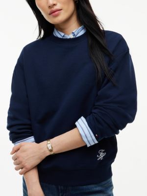 Женские худи Tommy Hilfiger Script Monogram Crewneck Sweatshirt — фото 3