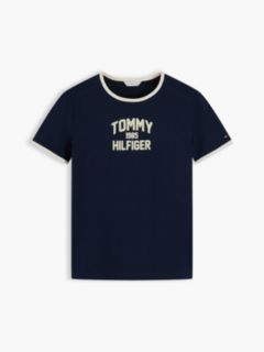 Slim Fit Varsity Logo Ringer T-Shirt — Dark Blue 5