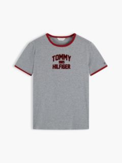 Slim Fit Varsity Logo Ringer T-Shirt — Medium Grey Heather 5