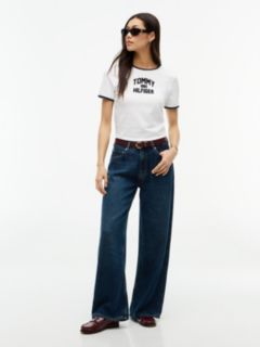 Slim Fit Varsity Logo Ringer T-Shirt — Ecru 2